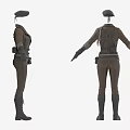 Tactical Utility Outfit With Cap Jacket Pants Boots And Belt Pockets