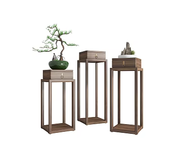 New Chinese style flower several flower several combination 3d model