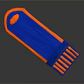 Blue And Orange Striped Foldable Portable Outdoor Living Mat For Camping And Picnic