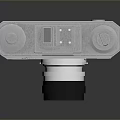 Vintage Electronic Camera Featuring Classic Design Metal Body And Lens