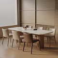 Modern table combination 3d model