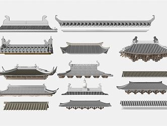 new chinese eaves 3d model