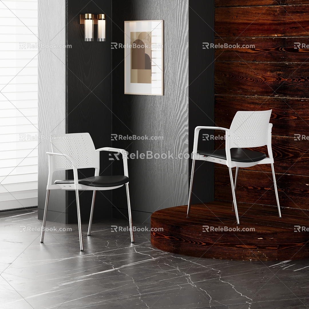 Modern Dining Chair Dining Chair Single Chair Chair 3d model