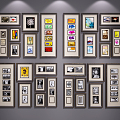 Modern Photo Wall Photo Wall Hanging Picture Combination 3d model