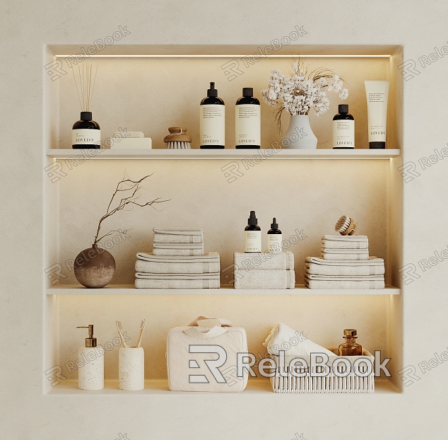 Toiletries Vase Dried Towel Vase model