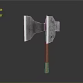 Rustic Metal Axe Design With Wooden Handle And Sharp Blade