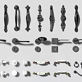 Stylish Door Handles In Various Designs With Black And White Finishes