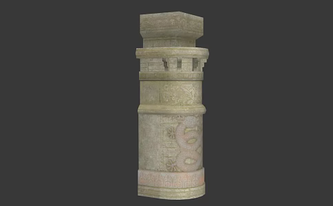 Vintage Column 3d model