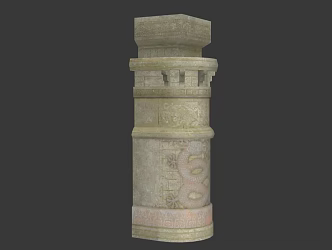 Vintage Column 3d model