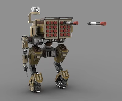 Modern Robot Robot Turret 3d model