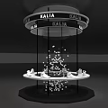 KALIA Display Stand With Multi Tiered Structure And Floating Decorative Objects