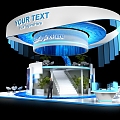 YOURTEXT Electronic Technology Exhibition Display Booth Model 3d model