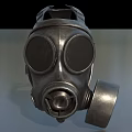 Tactical Military Gas Mask As Weapon With Metal Dual Lenses And Filter