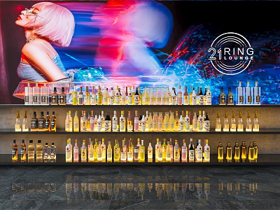 Modern wine bottle 3d model