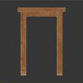Wooden Square Top Table With Four Legs Light Wood Finish Simple Design