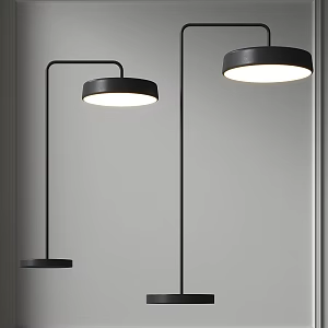 Floor Lamp Metal Table Lamp Metal Fishing Lamp Black Floor Table Lamp Living Room Floor Lamp 3d model