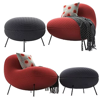 Sofa Single Sofa Seat Casual Sofa 3d model