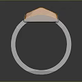 Commercial Equipment For Showcasing Modern Silver Orange Faceted Gemstone Rings