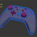 Logitech Computer Game Controller With Ergonomic Design Joysticks And Buttons 3d model
