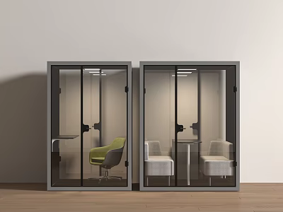 Modern Silent Chamber Dam Seat Telephone Booth Office Cubicle Negotiation Room Lounge Dam Seat Soundproof Chamber 3d model