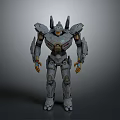 Sci Fi Robot Character With Armored Body And Mechanical Joints Design 3d model