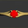 Stylish Gold Ring With Red Gemstone Simple Design Daily Wear Accessory
