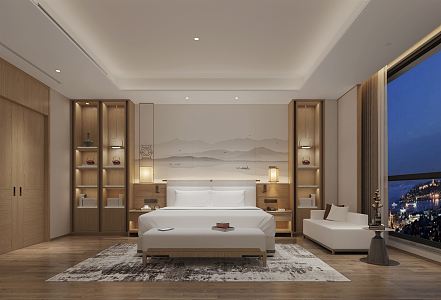 President's Suite on the 20th Floor of New Chinese Guest Room 3d model