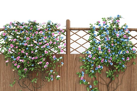 Modern Green Plant Climbing Vine Rose Vine 3d model