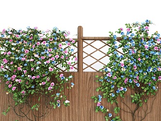 Modern Green Plant Climbing Vine Rose Vine 3d model