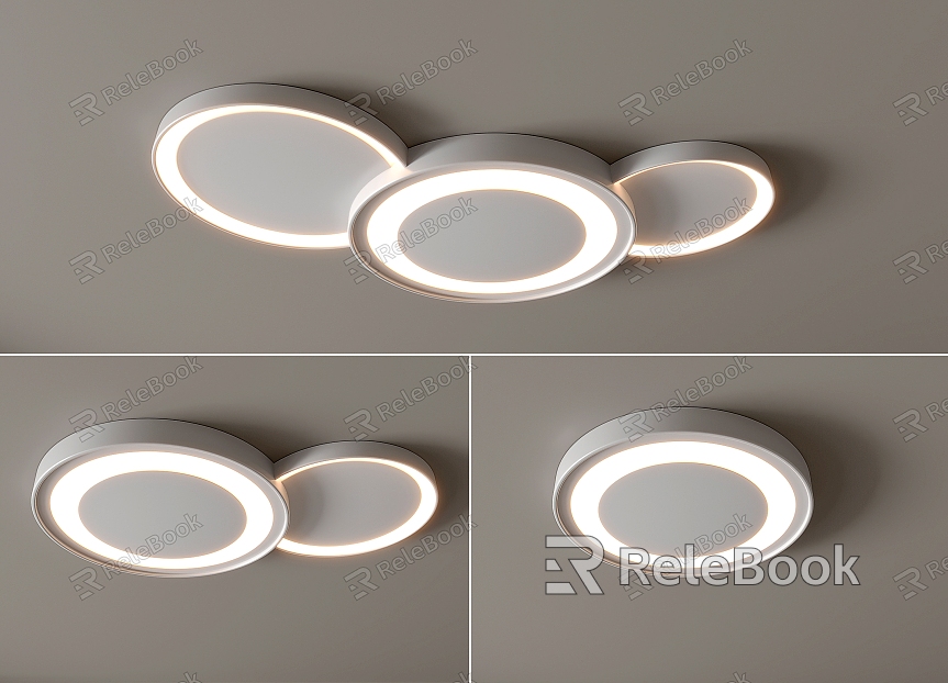 Modern Ceiling Light Square Ceiling Light Round Geometric Ultra-thin Bedroom Living Room Children's Room Simple model