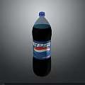 Pepsi Carbonated Soft Drink in Large Bottle with Blue Cap 3d model