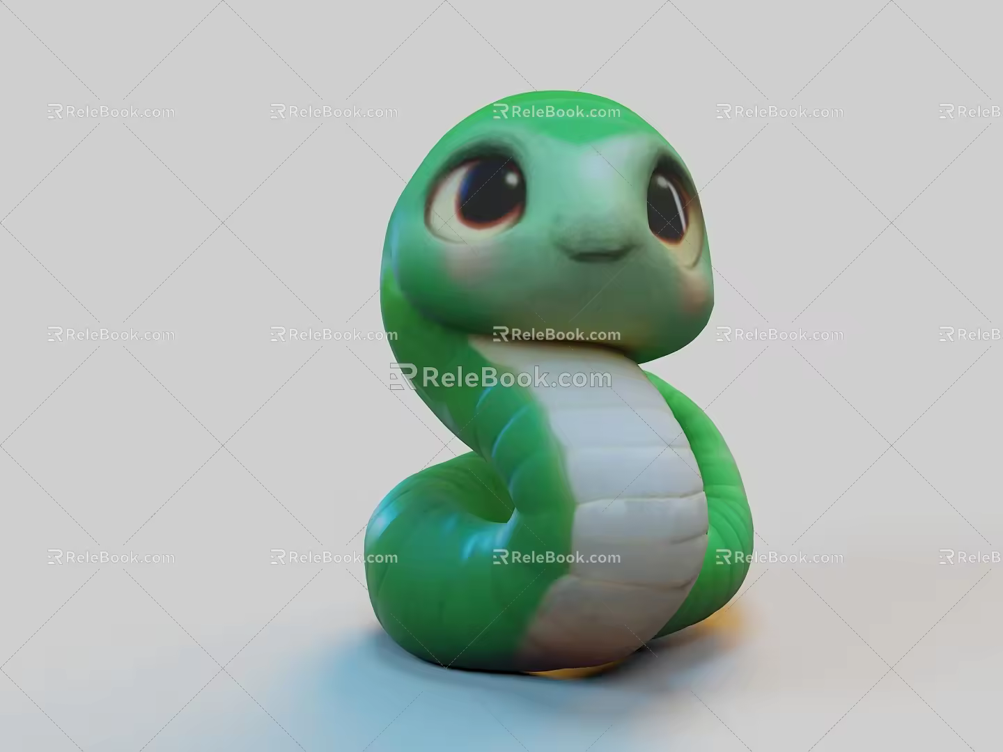 Cute Snake Cute Little Snake Snake Baby Cartoon Snake Expression Bag Snake Furry Snake Gentle Snake Active Snake Smart Snake Fun Snake Toy Snake Ornament 3d model