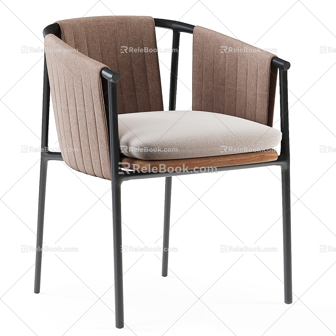 Modern Leisure Chair Single Chair Chair Dining Chair 3d model