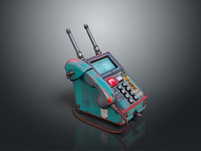 Radio Telephony Military Radio Military Walkie-talkie Military Telephone Military Radio Communication 3d model