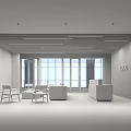 Modern Front Desk 3d model