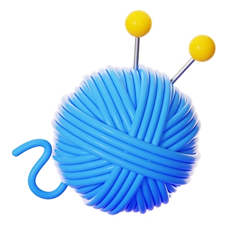 Modern Wool Ball Wool Group Cartoon Wool Ball 3d model