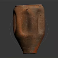 Handcrafted Terracotta Clay Pot With Reddish Brown Textured Surface And Unique Shape