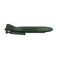 Green Aerial Bomb Weapon with Cylindrical Body Tail Fins and Nose Cone 3d model