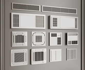 Air outlet Air conditioning Air outlet Central air conditioning 3d model