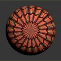 Red Textured Decorative Sphere For Home Living Room Decoration