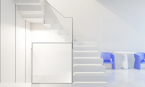 Modern Stair Home 3d model