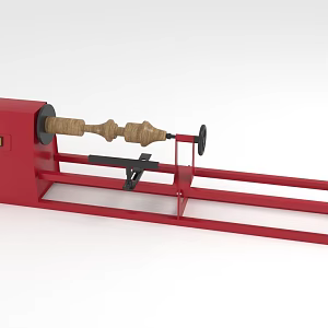 Industrial equipment Woodworking lathe 3d model