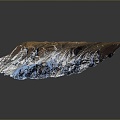 Geography, topography, mountain shape, ridge, ridge, valley, mountain range, canyon, geomorphology, mountain peak, mountain body 3d model