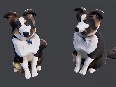 Husky Dog 3d model