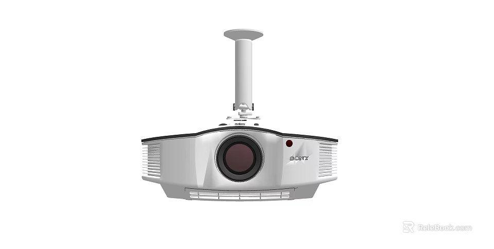 Acer Ceiling Mounted Projector For Projection Monitoring With High Definition Lens 3d model 