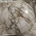 Natural Marble Sphere Component With Intricate Vein Pattern And Smooth Finish 3d model