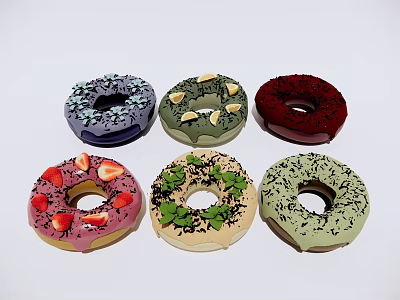 Donut Dessert Cake 3d model Donut Dessert Cake 3d model