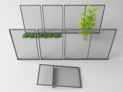 Modern Guardrail Railing 3d model