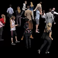 Group of Diverse People Engaging in Various Activities With Casual And Formal Wear