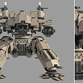 Smart Machine With Advanced Mechanical Structure Multiple Arms And Robotic Legs 3d model